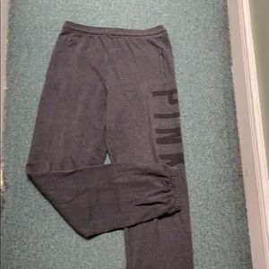 PINK- Grey Sweatpants, Good Condition.